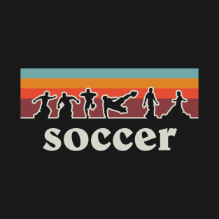 Retro Soccer Player Silhouette T-Shirt