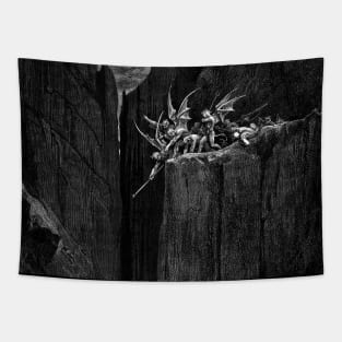 High Resolution Gustave Doré Illustration The Malebranche Tapestry