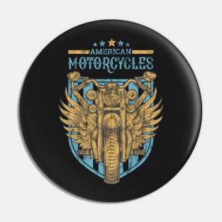 Motorcycle - American motorcycles shirt Pin