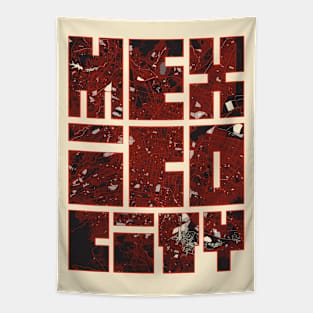 Mexico City Map Typography - Vector Tapestry