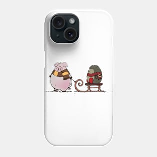 Pig and hedgehog Phone Case