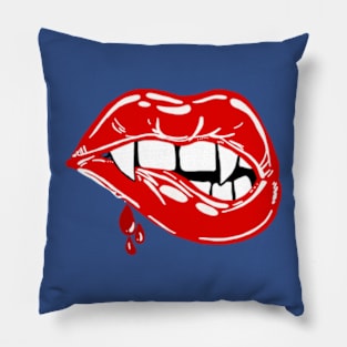 vampire lips 4 Pillow