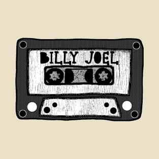 billy joel cassette black and white T-Shirt