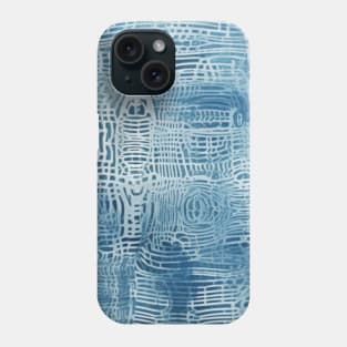 Boho Indigo Blue Organic Pattern Phone Case