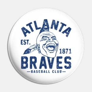 Old Style Atlanta Braves 3 by Buck Tee Pin