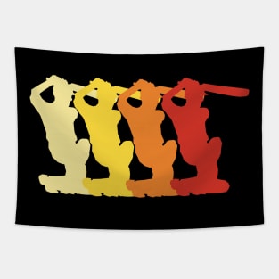 Retro Cricket Tapestry