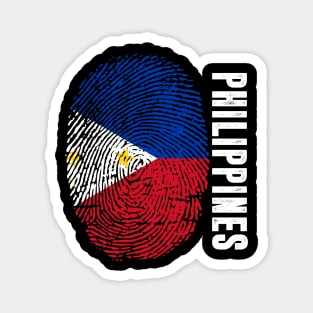 Philippines Flag Fingerprint My Story DNA Filipino Magnet