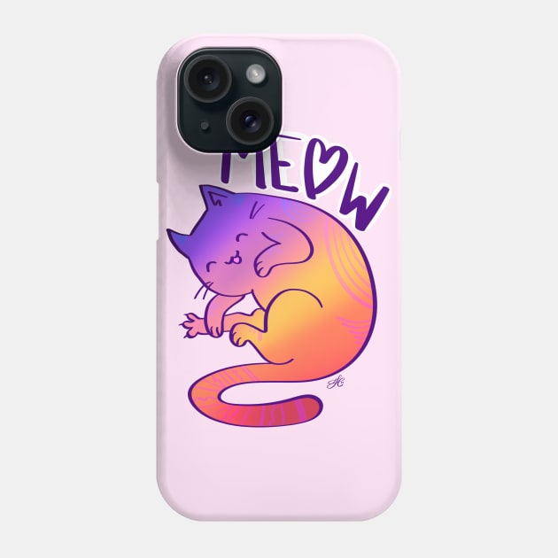 Cats Meow Phone Case by Toni Tees