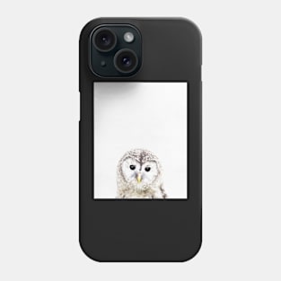 Baby owl, Nursery, Owl, Animal, Kids room, Modern art, Wall decor Phone Case