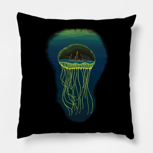 Jellyfish City Pillow