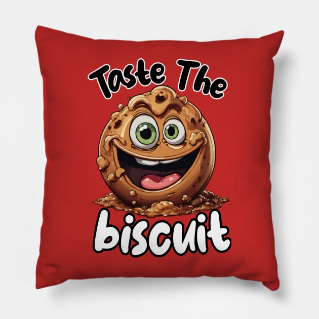 Taste the biscuit Pillow by Fadedstar