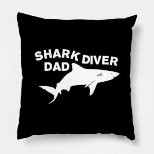 Shark diver dad Pillow