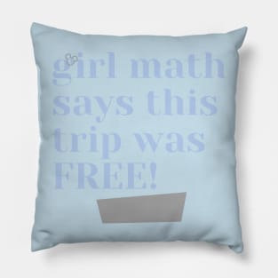 Girl Math Pillow