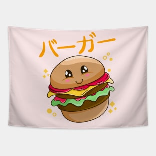 Kawaii Burger Tapestry