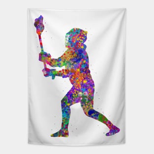 Lacrosse player Tapestry