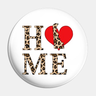 Delaware Home Leopard Print Pin