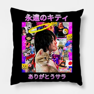 SARA SYCHO "FOREVER THE KITTY" Pillow