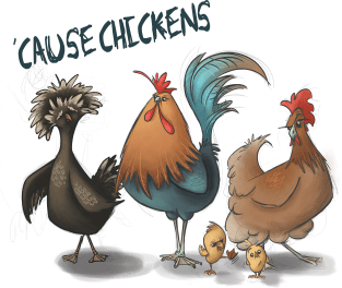 'Cause Chickens Magnet