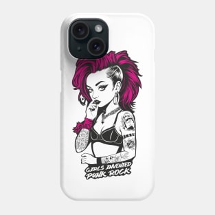 Girls invented punk rock. Phone Case