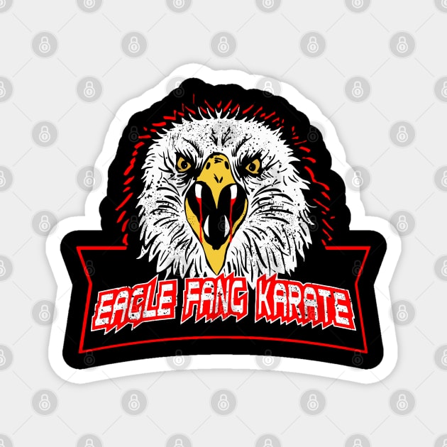 Eagle Fang Karate Retro Vintage Magnet by reintdale