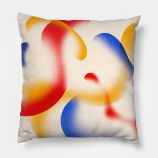 Abstract Ephemeral Shapes Colorful Art Pillow