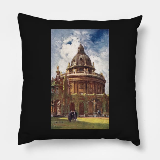 Radcliffe Camera Early 20th century Pillow by artfromthepast