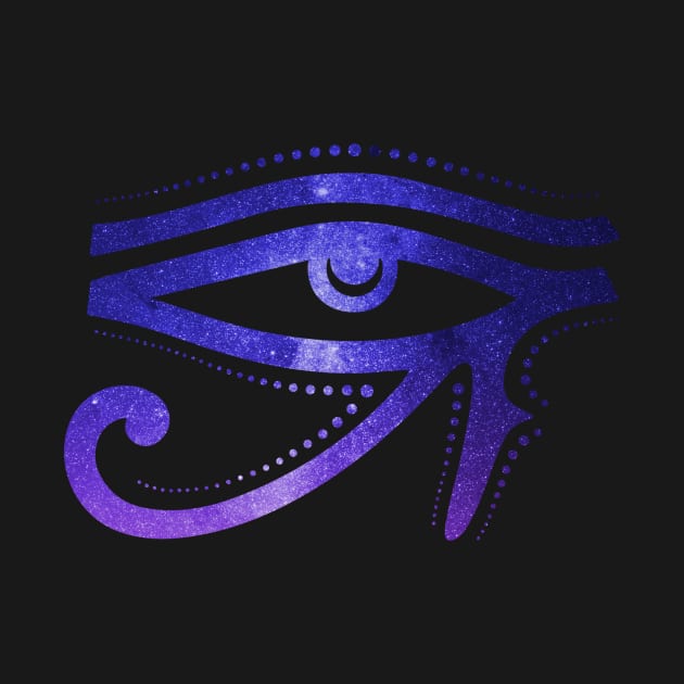 Cosmic Eye Of RA Egyptian Hieroglyph by Foxxy Merch