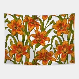 Tawny daylily flowers Tapestry