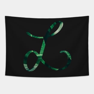 L initial cursive Tapestry