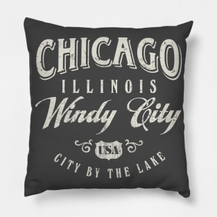 Chicago Illinois Windy City Pillow