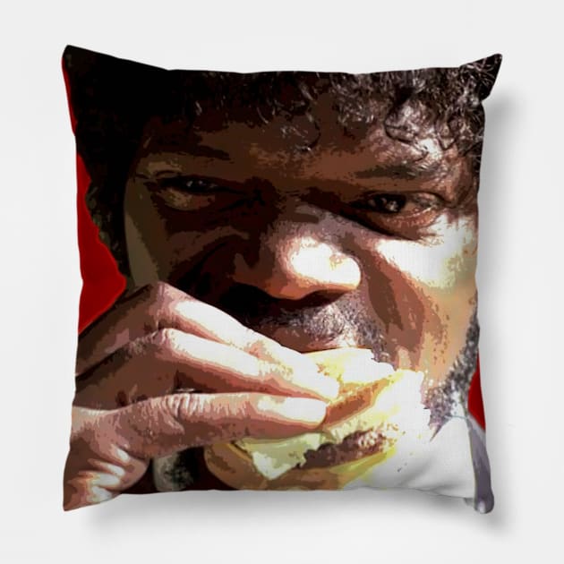 samuel l jackson Pillow by oryan80