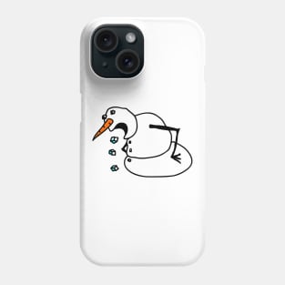 Sick Snowman Phone Case