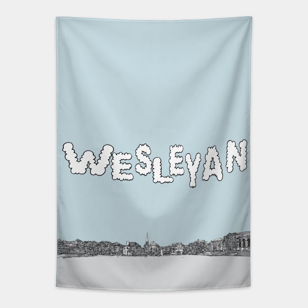 Wesleyan University, Foss Hill View Tapestry by Window House