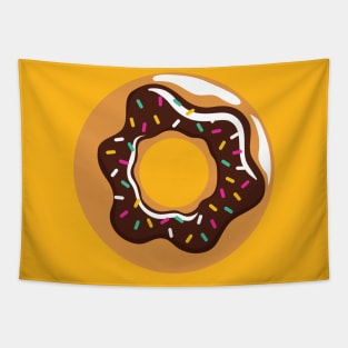 Chocolate Donut with Sprinkles Pastry Tapestry