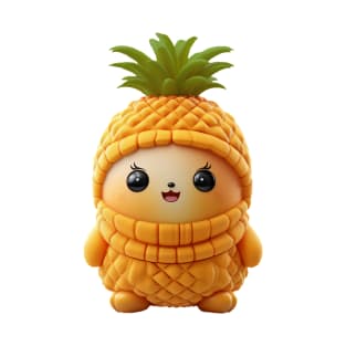 Cute Baby Kawaii Creature wearing a Cute Pineapple Outfit T-Shirt