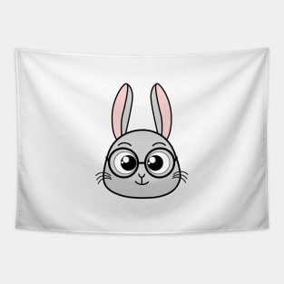 Cute Rabbit with sun glasses Tapestry