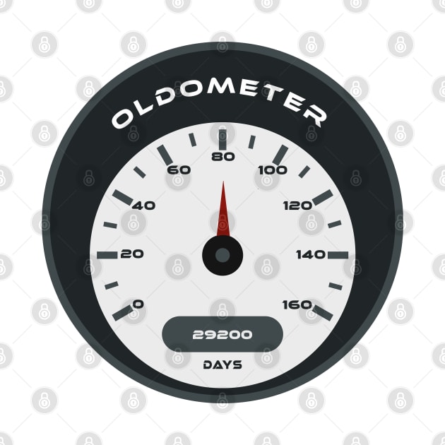 80th birthday oldometer by Boss creative