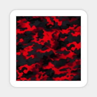 RED AND BLACK CAMOUFLAGE DESIGN, IPHONE CASE AND MORE Magnet