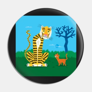 The Tiger and The Tom Cat Pin