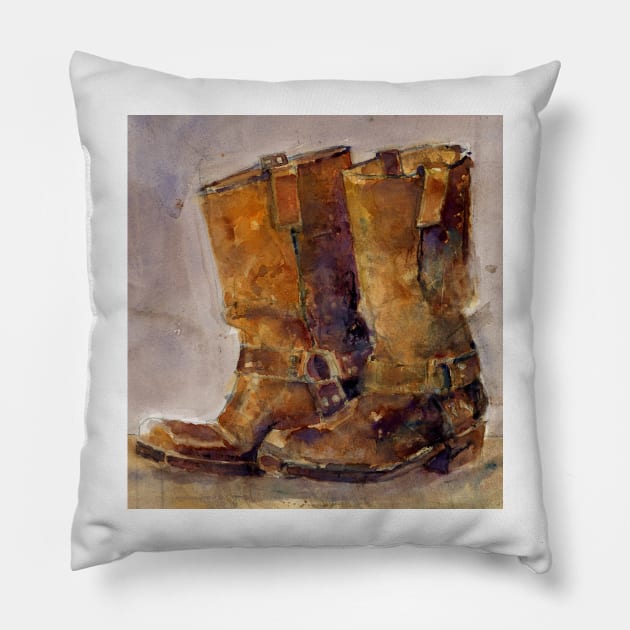 Cowboy Boots Pillow by dfrdesign