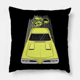 Dodge Coronet Super Bee 1970 - light yellow Pillow