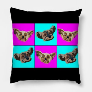 Yorkie Pop Art Pillow