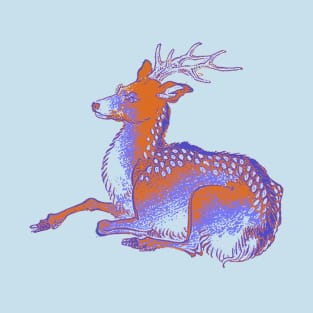 Splatter Art Deer T-Shirt