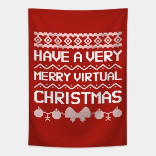 have a merry virtual christmas Tapestry