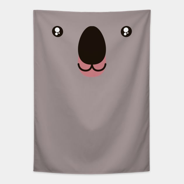 Cute Animal Face Koala Bear Marsupial Costume Tapestry by FlashMac