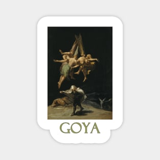 Witches in Flight (1798) by Francisco Goya Magnet