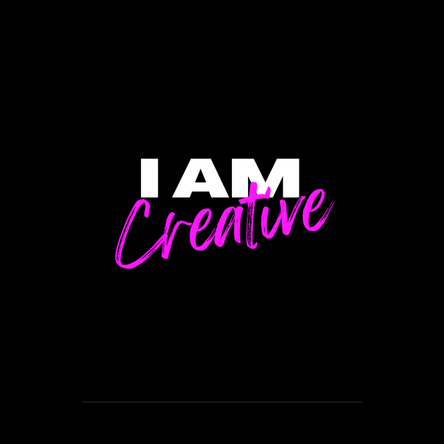 I am creative typography design by emofix