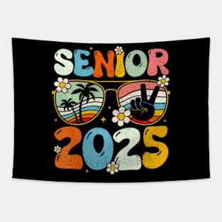 Retro Senior 2025 Back to School Class Of 2025 Graduation Tapestry