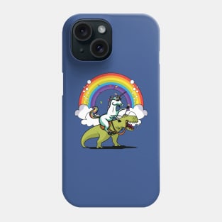 Unicorn Riding T-Rex 1 Phone Case