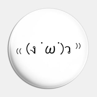 Japanese Emoticon Pin